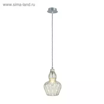 Светильник Eustoma 1x40Вт E14 никель 16x16x143см