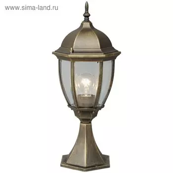 Светильник «Фабур», 95Вт E27, цвет чёрный, золото, IP44