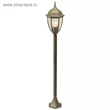 Светильник «Фабур», 95Вт E27, цвет чёрный, золото, IP44