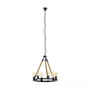 Светильник FINDLAY, 6x60Вт E27, цвет чёрный