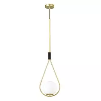 Светильник FLARI, 1x40Вт E14, цвет чёрный, золото, IP20