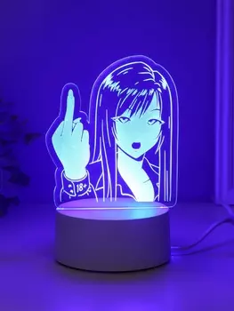 Светильник 3D RISALUX Fuck, LED-ночник, RGB, от сети, 9.513.417 см