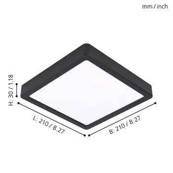 Светильник FUEVA LED 17Вт 2100lm, 4000K