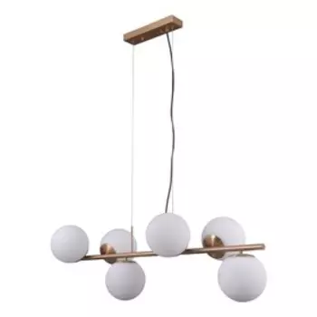 Светильник G31106/6P HB WT, E27 6x5Вт, цвет матовая латунь