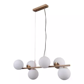 Светильник G31106/6P HB WT, E27 6x5Вт, цвет матовая латунь