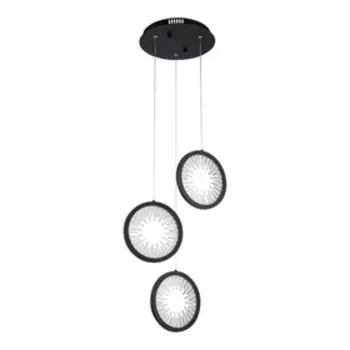 Светильник G61253/3P BK, LED 3x15Вт 3000K, 3564лм, цвет чёрный