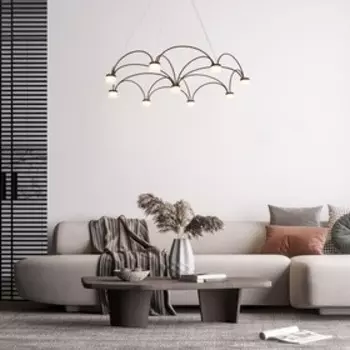 Светильник G61303/9CF, LED 9x5Вт 3000K, 3600лм, цвет коричневый