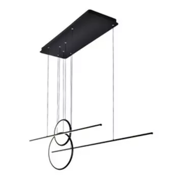 Светильник G61304/4BK, LED 4x18Вт 3000K, 6000лм, цвет чёрный