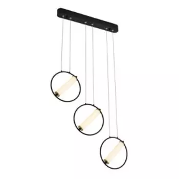 Светильник G61306/3BK+GD, LED 3x9Вт 3000K, 2320лм, цвет чёрный, золото