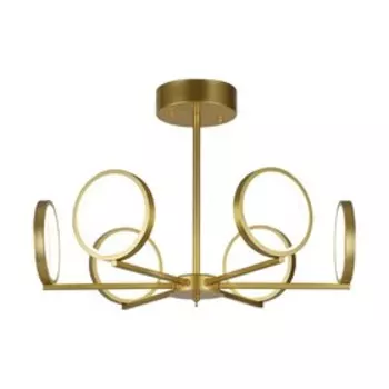 Светильник G61339/6GD, LED 6x9Вт 3000K, 3312лм, цвет золото