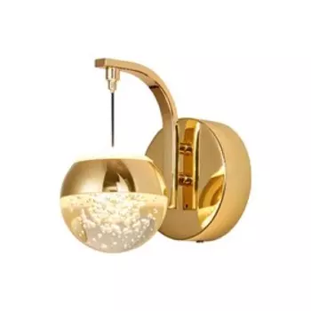 Светильник G61365/1wGD CL+GD, LED 1x5Вт 3300K, 190лм, цвет золото