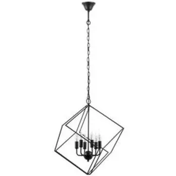 Светильник Gabbia, 6x40Вт E14, цвет черный