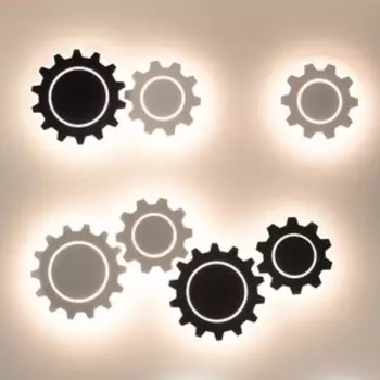 Светильник Gear 8Вт LED черный