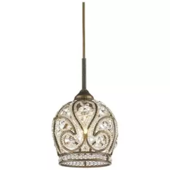 Светильник GLORIA 1x40Вт E14 темная бронза 15x15x120см