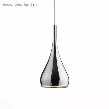 Светильник подвесной St Luce. SL874.113.01. Gocce. 1х40 Вт, E27, 16х16х35 см, цвет хром