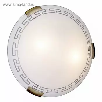 Светильник GRECA 2x100Вт E27 бронза, белый