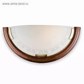 Светильник GRECA WOOD 1x100Вт E27 бронза, коричневый