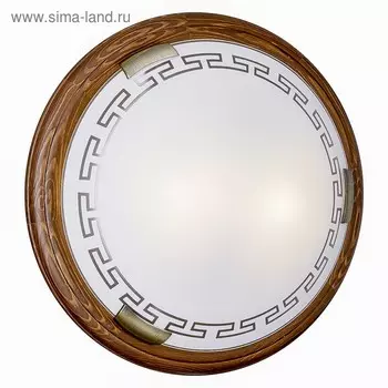 Светильник GRECA WOOD 2x60Вт E27 бронза, коричневый