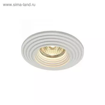 Светильник встраиваемый Technical DL004-1-01-W, 1хGU10, 35Вт, 12,1х12,1х3,4 см, цвет белый