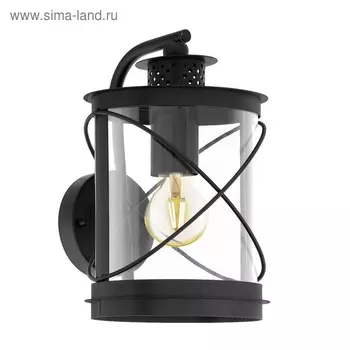 Светильник HILBURN, 60Вт, E27, IP44, цвет черный