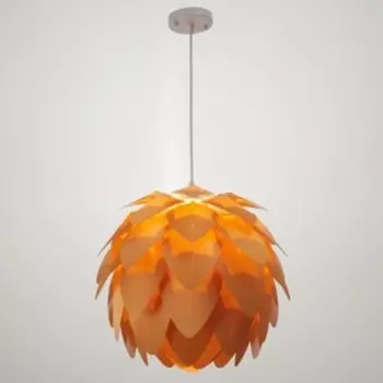 Светильник "Хмель" 1хЕ27 40Вт абрикосовый 36х36х40-140 см