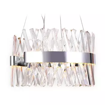 Светильник хрустальный подвесной светодиодный Ambrella light, Traditional, TR5308, LED, 100 Вт, 7500Lum, 3000-6400К, цвет хром