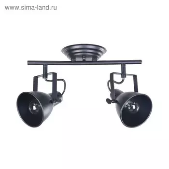 Светильник Ibbi 2x40Вт E14, чёрный 13x36x13 см