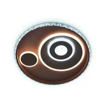 Светильник Ambrella light Ice, 105Вт LED, 7875лм, 3000-6400K, цвет кофе с ПДУ