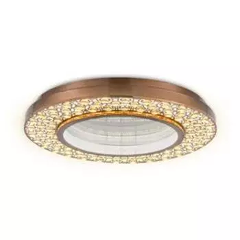 Светильник Ambrella light Ice, 132Вт LED, 9900лм, 3000-6400K, цвет кофе с ПДУ