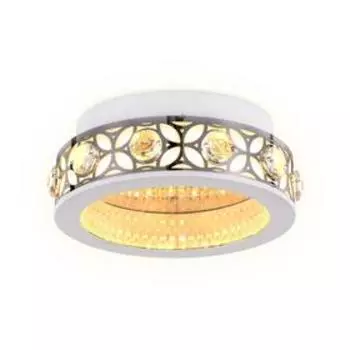 Светильник Ambrella light Ice, 16Вт LED, 1200лм, 3000K, цвет белый, хром