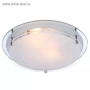 Светильник INDI 2x60Вт E27 ILLU хром 31,5x31,5x8,5см