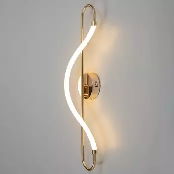 Бра BayerLux «Изгиб», LED, 16 Вт, 3000К, золото, 261182 см