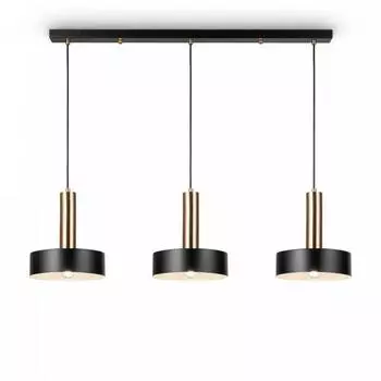 Светильник Izza, 3x40Вт E27, цвет чёрный, латунь
