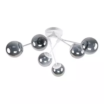 Светильник ЭкономСвет 10144/6WT SM, E27 6x60Вт, цвет белый