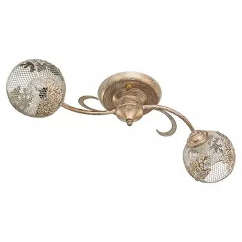 Светильник ЭкономСвет 1857K/2, E27 2x40Вт, цвет патинированное золото