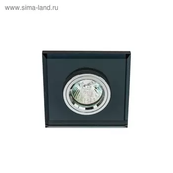 Светильник ЭкономСвет, 432SJA CR BK, Мах 50Вт GU5.3, цвет хром