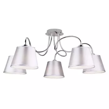 Светильник ЭкономСвет 91039/5CR SL, E27 5x60Вт, цвет хром