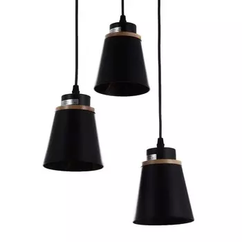 Светильник ЭкономСвет "Аделаида" 3х40Вт Е27 черный 32х32х90(20)см