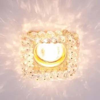 Светильник ЭкономСвет, D2067 GD CL, Мах 50Вт GU5.3, цвет золото