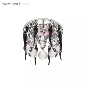 Светильник ЭкономСвет, DF1048CR+CL+BK, Мах 50Вт GU5.3, цвет хром