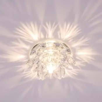 Светильник "ЭкономСвет" F2052WT CL, Мах 35Вт G4, цвет зеркальный