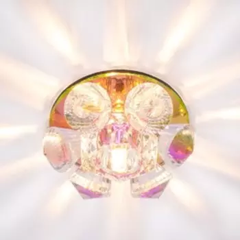 Светильник ЭкономСвет, F2070 MR CL, Мах 35Вт G4, цвет зеркальный