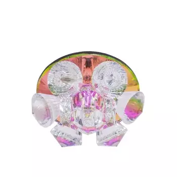 Светильник ЭкономСвет, F2070 MR CLх30, Мах 35Вт G4, цвет зеркальный