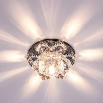 Светильник "ЭкономСвет" F3832 SM CL, Мах 35Вт G4, цвет зеркальный