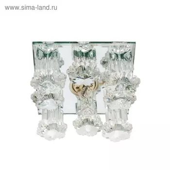 Светильник ЭкономСвет F4006 WT CL G9, Мах 50Вт G9, цвет зеркальный