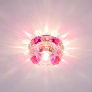 Светильник "ЭкономСвет" F4048-S CR CL+RD GU5.3, Мах 50Вт GU5.3, цвет хром