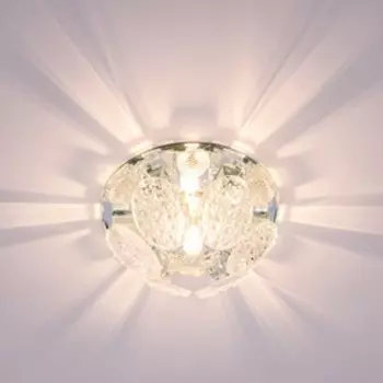 Светильник "ЭкономСвет" F4097 WT+CL GU5.3, Мах 50Вт GU5.3, цвет зеркальный