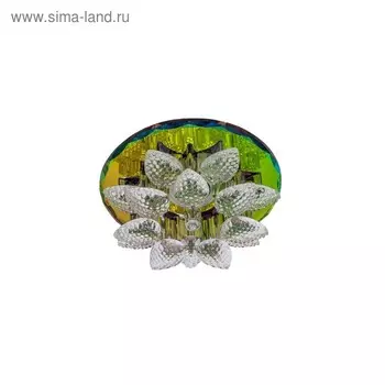 Светильник "ЭкономСвет" F5013 RNB+CL GU5.3, Мах 50Вт GU5.3, цвет зеркальный цветной