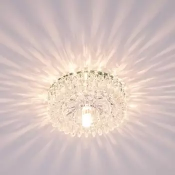 Светильник ЭкономСвет, F5063 WT CL G4, Мах 35Вт G4, цвет зеркальный