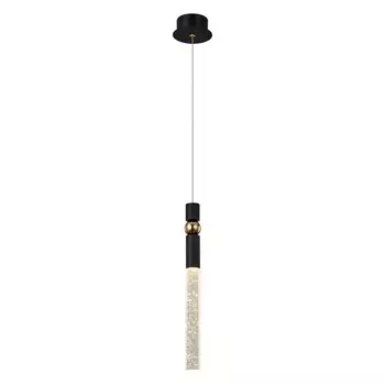 Светильник ЭкономСвет G61308/1BK+GD, LED 1x5Вт 3000K, 650лм, цвет черный, золото